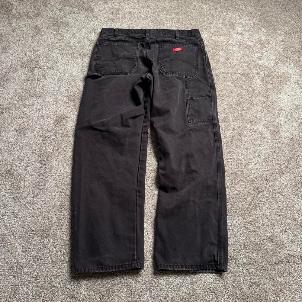 BLACK DICKIES STRAIGHT LEG CARGO PANTS
